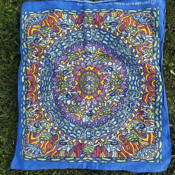 Grateful Dead Bandana Hankerchief 2009 - Picture 1 of 2